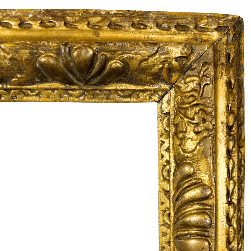 Italian 17th Century Antique Gilt Frame - Upper Left Corner Detail