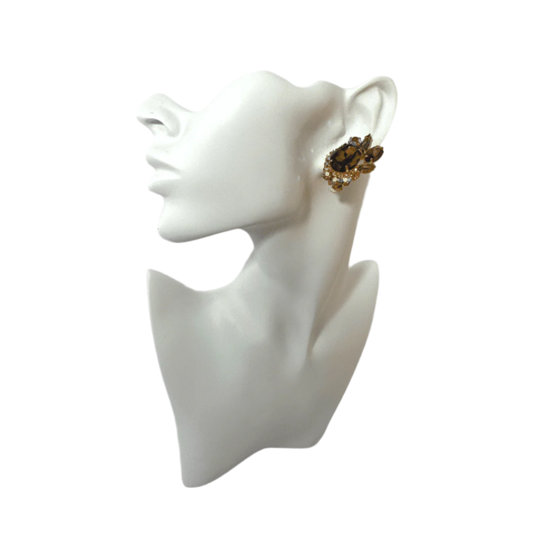 Julianna Line Multi-colored earring set - on mannequin