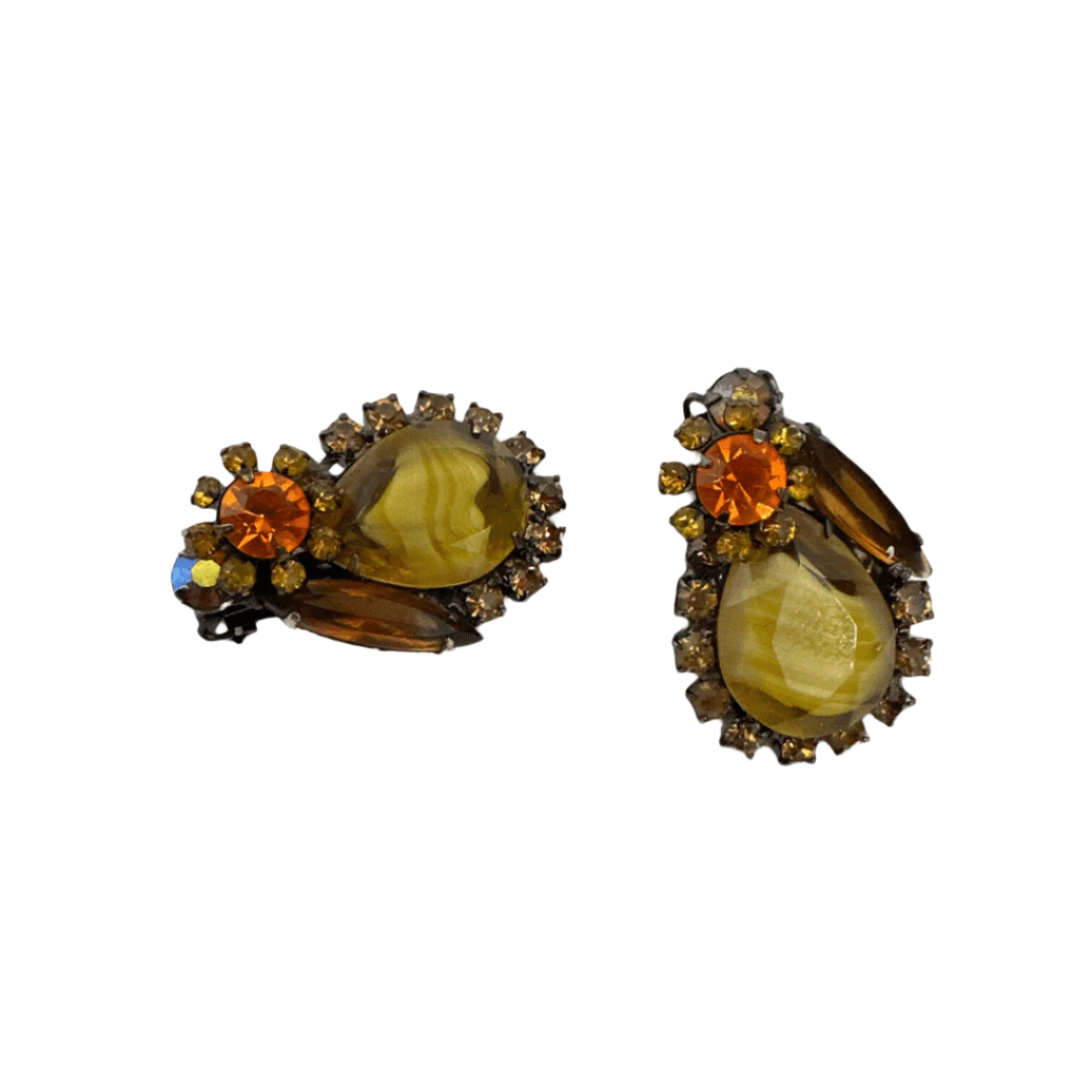 Julianna Line Vintage glass earrings