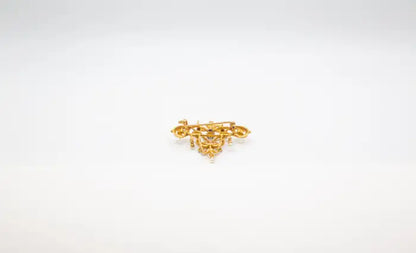 Antique 18k Yellow Gold Art Nouveau Brooch Circa 1900