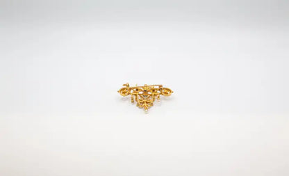 Antique 18k Yellow Gold Art Nouveau Brooch Circa 1900