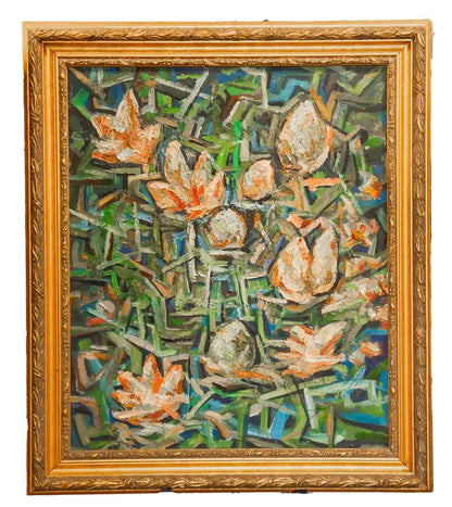 Floral Explosion. Mid-Century Abstract Floral