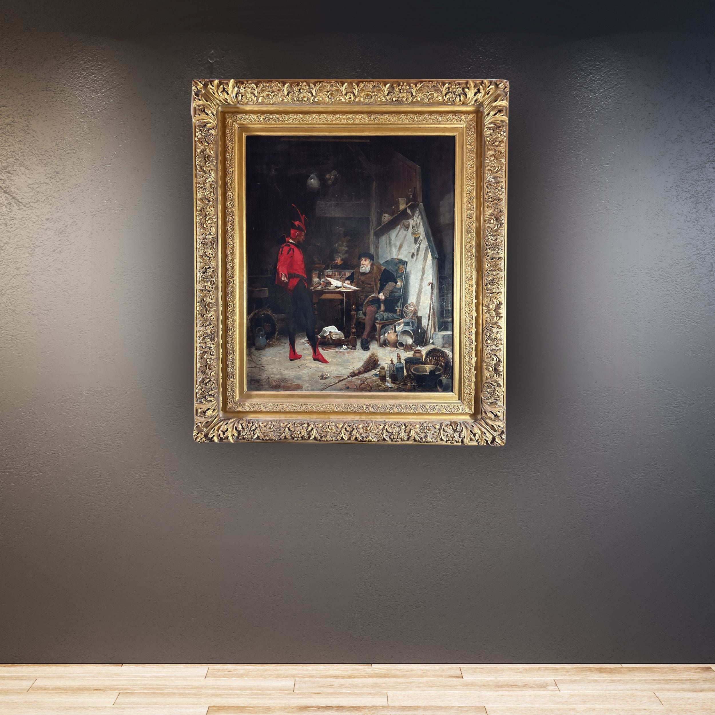 "Mephistopheles and the Faust" by Alfred Jacomin, In Situ