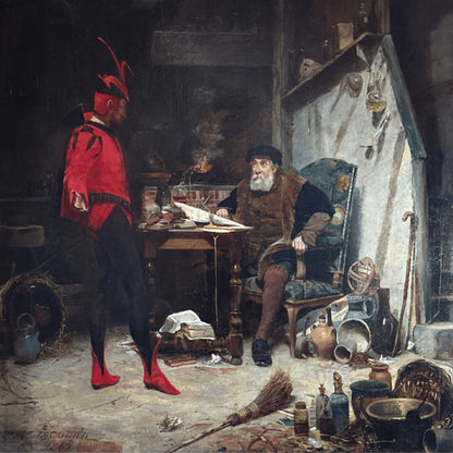 "Mephistopheles and the Faust" by Alfred Jacomin - Subject Detail