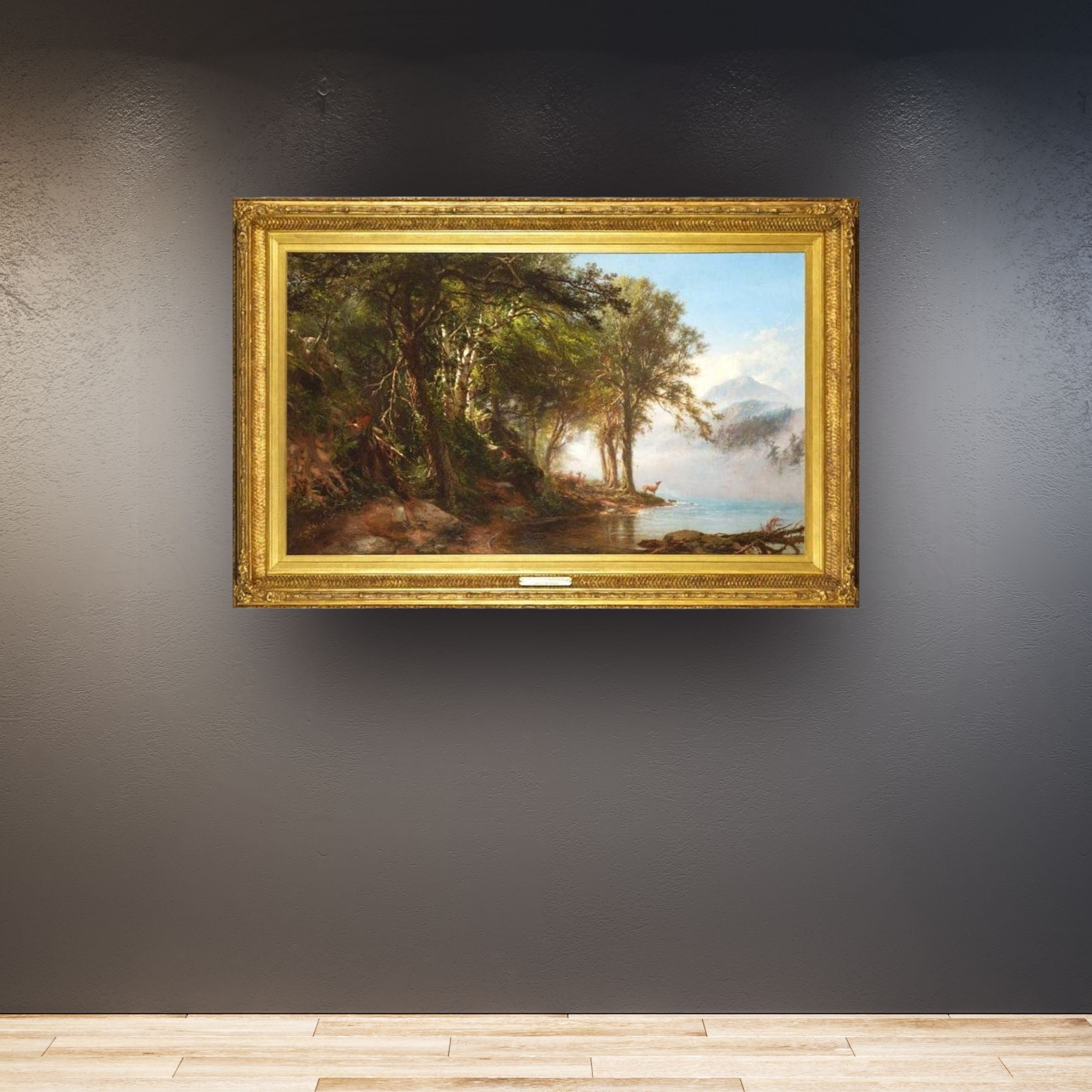 "Morning in the Adirondacks" by James McDougal Hart - In Situ