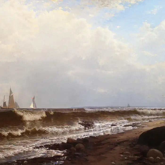 Alfred Thompson Bricher - "Noon at Point Judith" Rhode Island 1877