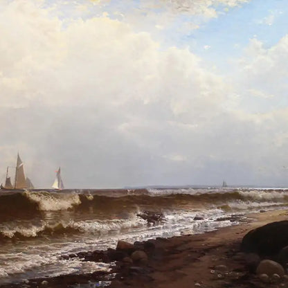 Alfred Thompson Bricher - "Noon at Point Judith" Rhode Island 1877