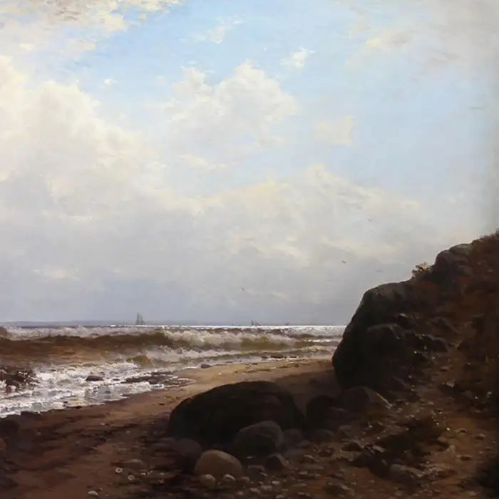 Alfred Thompson Bricher - "Noon at Point Judith" Rhode Island 1877
