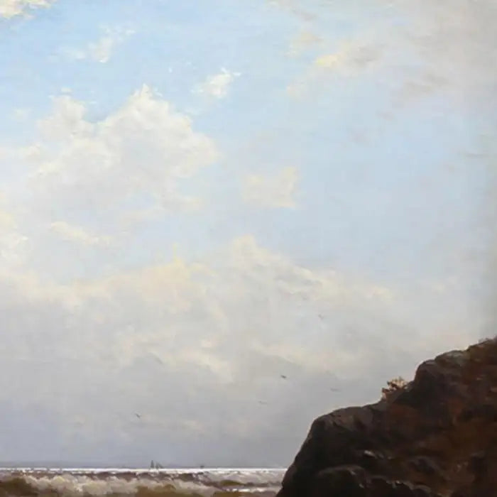 Alfred Thompson Bricher - "Noon at Point Judith" Rhode Island 1877