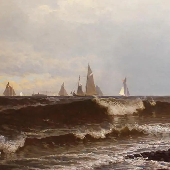 Alfred Thompson Bricher - "Noon at Point Judith" Rhode Island 1877