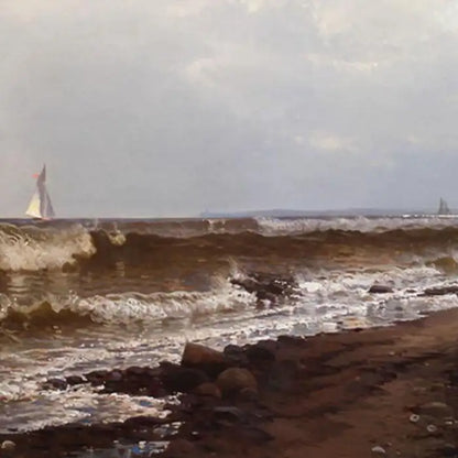 Alfred Thompson Bricher - "Noon at Point Judith" Rhode Island 1877