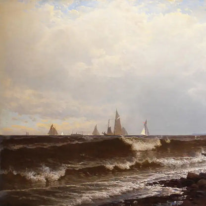 Alfred Thompson Bricher - "Noon at Point Judith" Rhode Island 1877