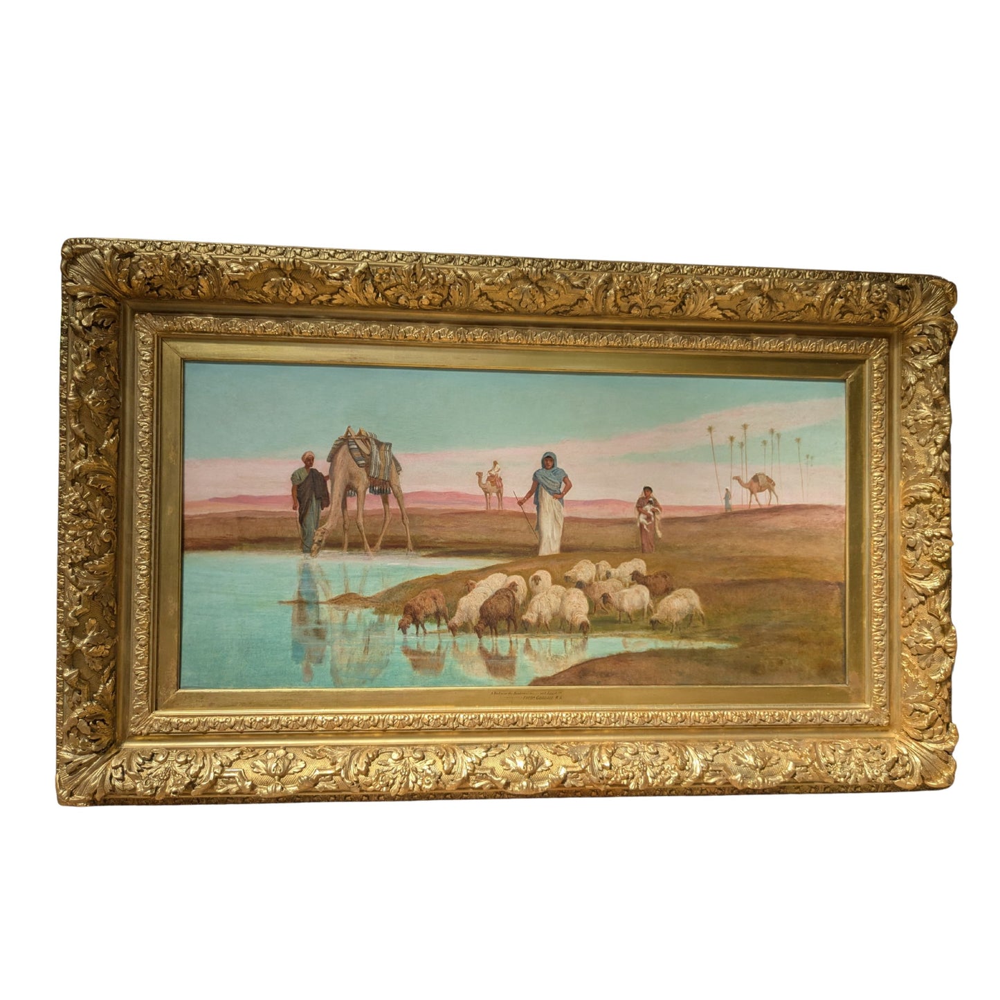 "A Pool at the Edge of the Desert" - Frederick Goodall R.A.