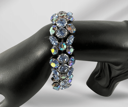 Sparkling Vintage Rhinestone Weiss Bracelet - On Mannequin - Detail
