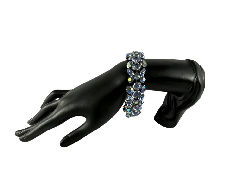 Sparkling Vintage Rhinestone Weiss Bracelet image - On Mannequin