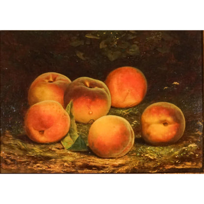 "Still Life with Peaches" by William Mason Brown - Composition Detail