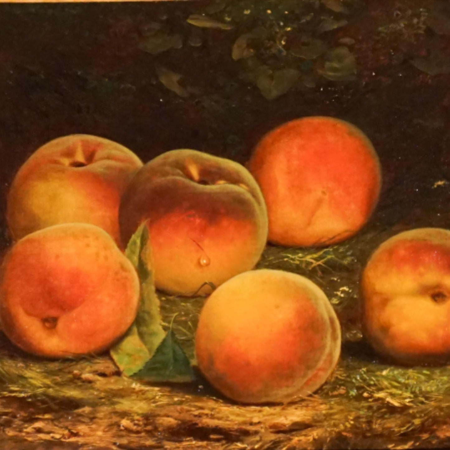 "Still Life with Peaches" by William Mason Brown - Subject Detail