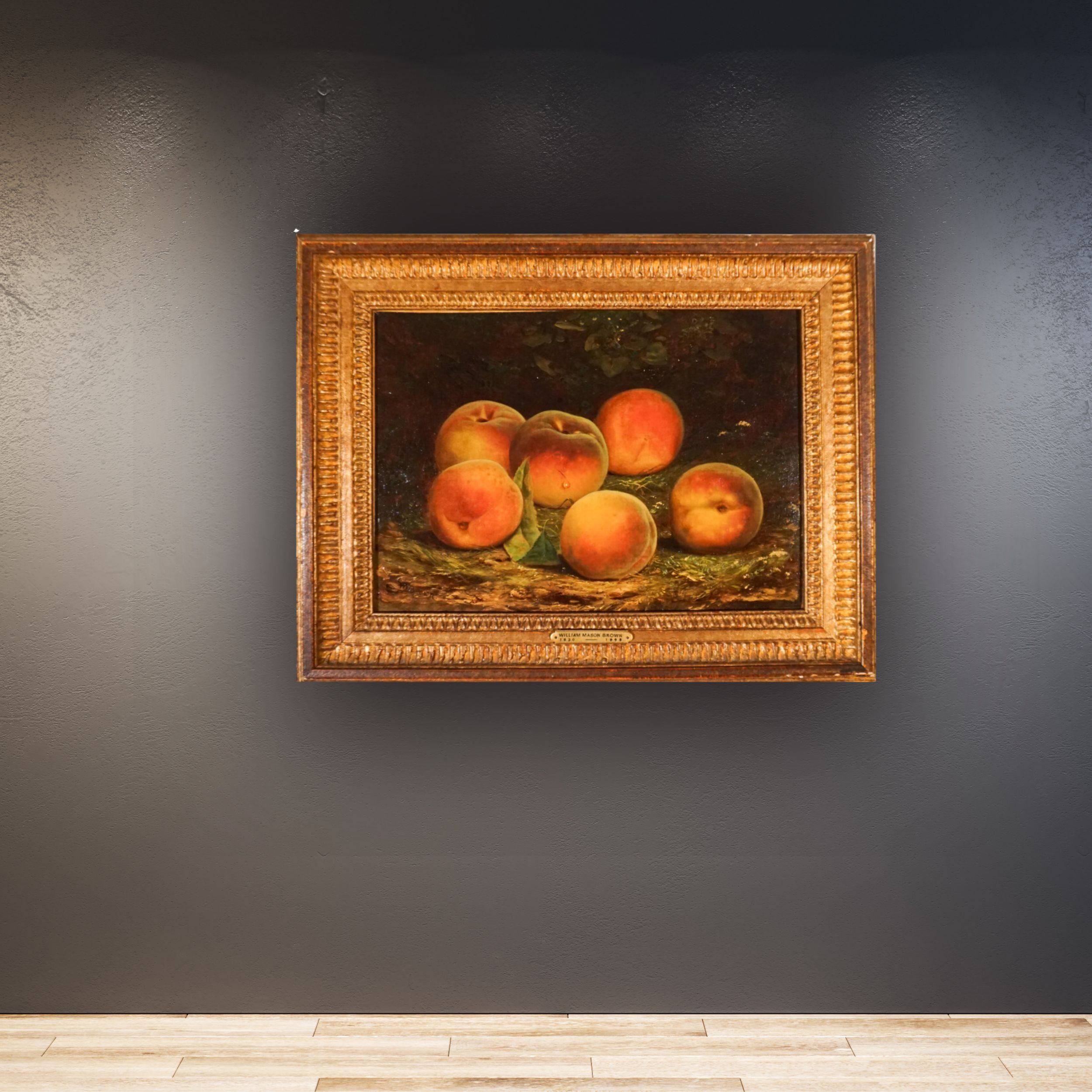 "Still Life with Peaches" by William Mason Brown - In Situ