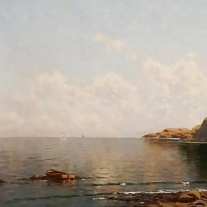 Alfred Thompson Bricher "Summer at the Seashore" Oil on canvas, circa 1880