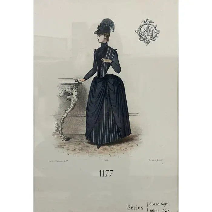 Parisian Fashion Trade Hand Painted Print - Gaillard, Lecomte, and Cie