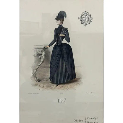 Parisian Fashion Trade Hand Painted Print - Gaillard, Lecomte, and Cie