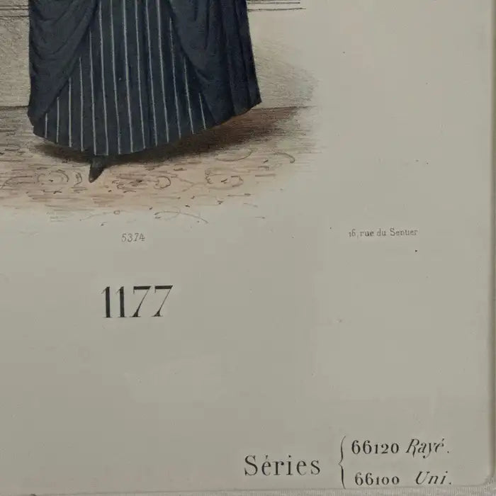 Parisian Fashion Trade Hand Painted Print - Gaillard, Lecomte, and Cie