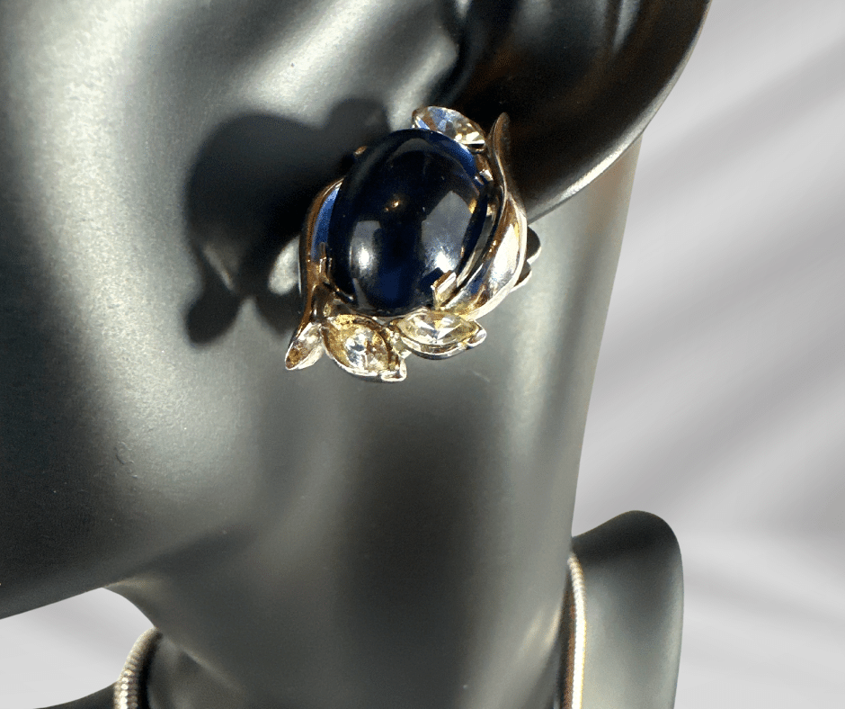 Vintage Trifari Patent Pending Earring - Part of Set - On Mannequin