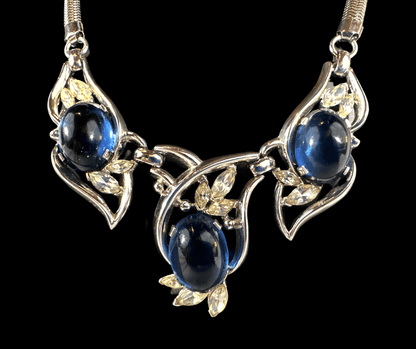 Vintage Trifari Patent Pending Necklace - Part of Set - Stone Detail
