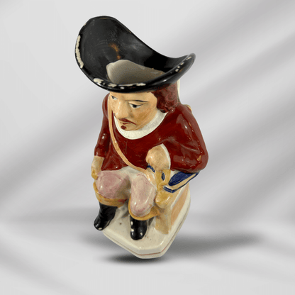 Hand Painted  Antique Staffordshire Pearlware Toby Jug Pitcher 19th Century image 2