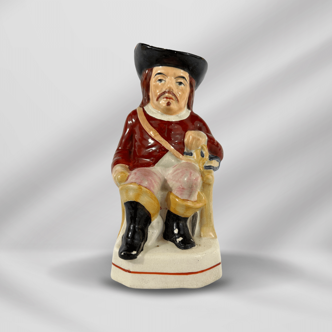 Hand Painted  Antique Staffordshire Pearlware Toby Jug Pitcher 19th Century image 5