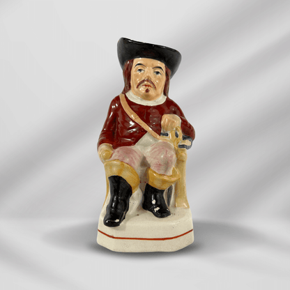 Hand Painted  Antique Staffordshire Pearlware Toby Jug Pitcher 19th Century image 5
