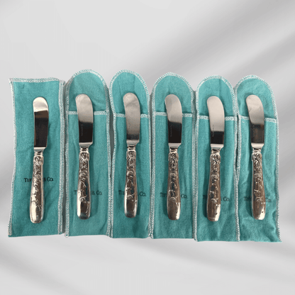 Vintage Tiffany & Co Butter Knife Set Of 6 image 1