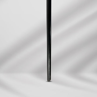 Antique Walking Stick. Elegant Black Cane with Gold-Plated Knob Handle, Signed Skinner Halifax.