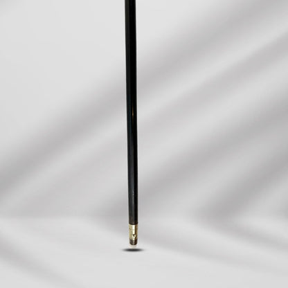 Antique Carved Gold Filled Knob Handle Walking Stick Cane Black