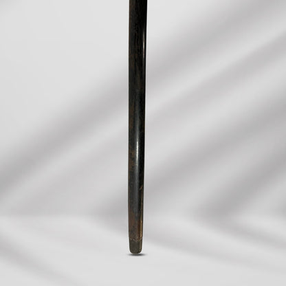 Carved Gold Plate Knob Handle Unique Elegant Antique Walking Stick Cane Black